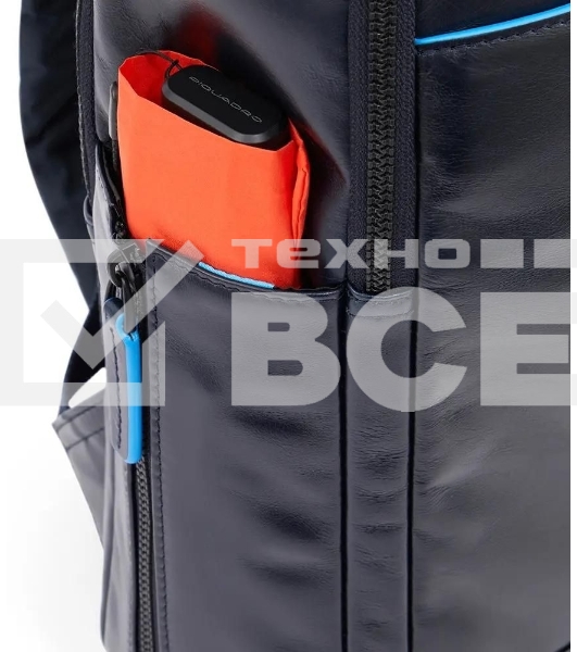 Рюкзак мужской Piquadro Blue Square Revamp CA4818B2V/N черный кожа