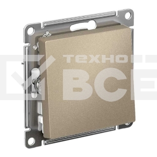 Механизм выключателя 1-кл. AtlasDesign (сх.1) 10АХ шампань SchE ATN000511