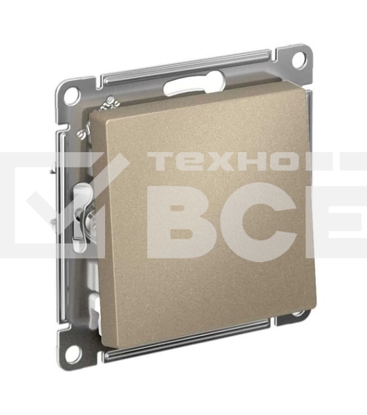 Механизм выключателя 1-кл. AtlasDesign (сх.1) 10АХ шампань SchE ATN000511
