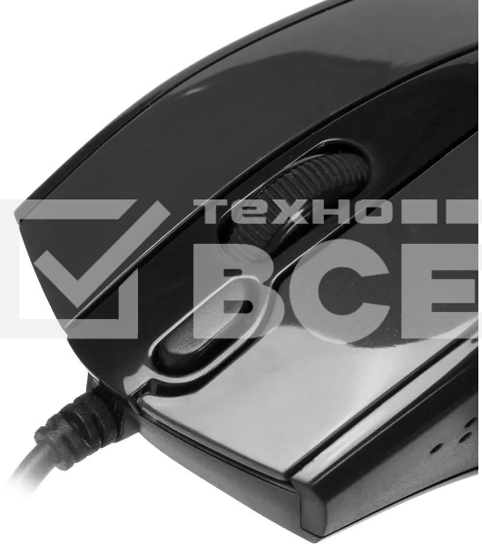 Мышь проводная A4Tech N-500F серый глянец/черный, 1200 dpi, USB, кнопки - 4