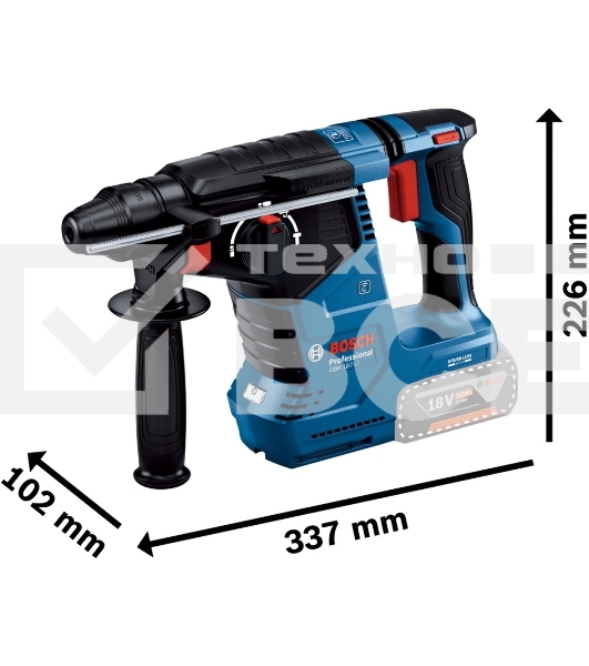 Перфоратор Bosch GbH 187-LI патрон:SDS-plus уд.:2.4Дж аккум. (кейс в комплекте)