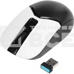 Мышь беспроводная A4Tech Fstyler FB12 белый/черный, 1200 dpi, радиоканал, Bluetooth, USB, кнопки - 3