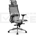 Кресло Метта Samurai S-3.051 MPES эко.кожа/сетка с подголов. крестов. металл хром, фото 1