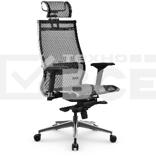 Кресло Метта Samurai S-3.051 MPES эко.кожа/сетка с подголов. крестов. металл хром