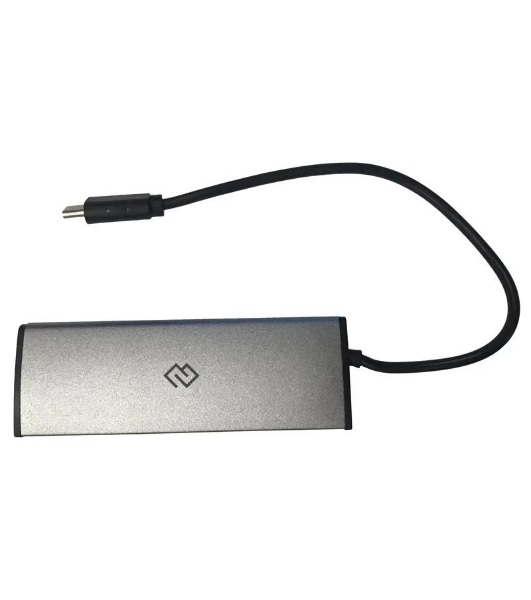 USB-концентратор Digma HUB-4U2.0-UC-DS, USB-C, USB 2.0 4 порта, USB