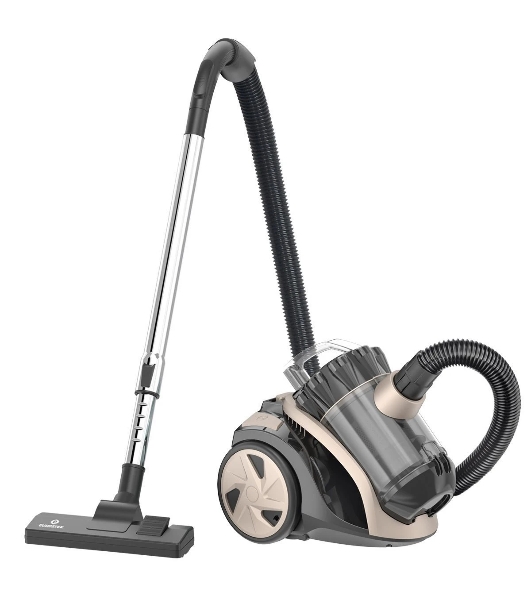 Пылесос Eurostek EVC-3002 черный/бежевый, 400/2200 Вт, уборка сухая, пылесборник контейнер 2.5 л