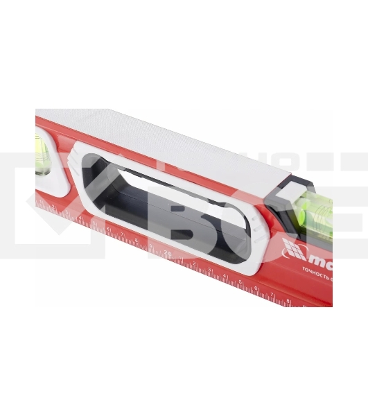 Уровень Matrix алюминиевый, магнит фрезеров 3 глазка 2 комп, рукоятки, 1200 мм