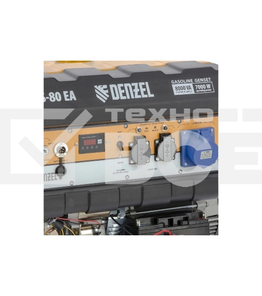 Электрогенератор бензиновый Denzel PS 80 EA, 8 кВт, 85 дБ, 90 кг