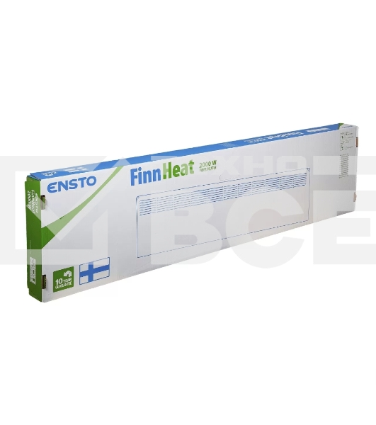 Конвектор ENSTO FinnHeat EPHBM20PR белый, 2000 Вт, 32 м2, термостат