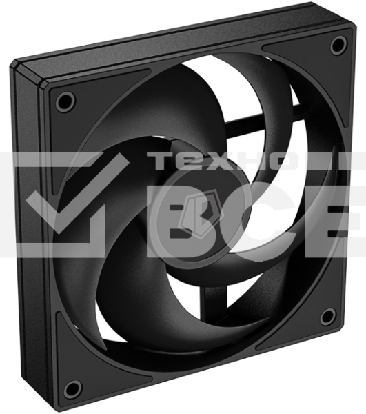 Вентилятор для корпуса ID-Cooling AS-120-K черный, 120 мм, 2000 об/мин, 27.2 дБ, 4 pin