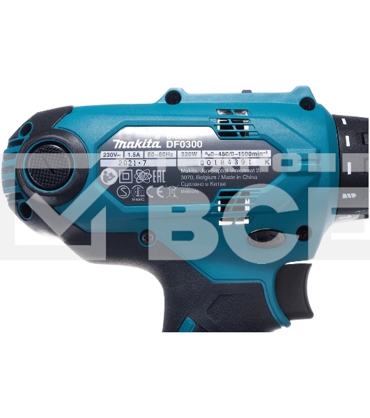 Дрель Makita DF0300 { 320Вт,БЗП-10мм,0-450\0-1500об\м,1.2кг,кор }