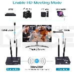 Удлинитель ORIENT VE054, WiFi HDMI KVM Extender (Tx+Rx), HDMI+USB беспроводной удлинитель до 200 м, HDMI 1.3, 1080p@60Hz, HDCP1.2, передача ИК сигнала управления, питание от внешних БП, метал. корпус (31372), фото3