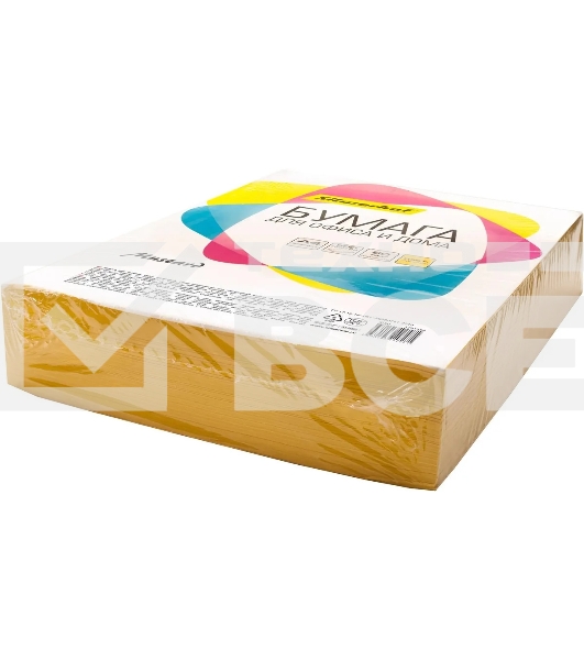 Бумага Silwerhof IG50 A4/80г/м2/500л./горчичный
