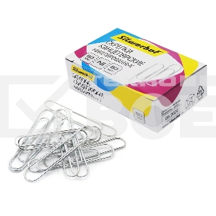 Скрепки Silwerhof никель 50мм (упаковка: 50шт) картонная коробка