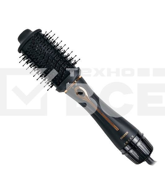 Фен-щетка Centek CT-2063 1200 Вт золото/чёрный