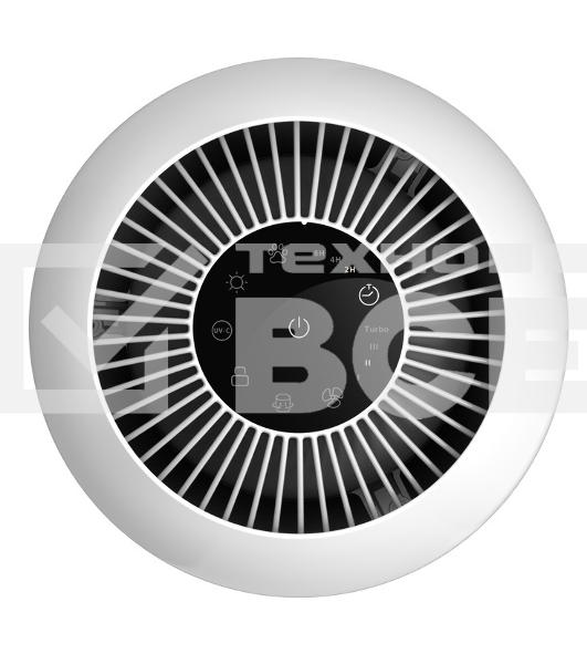 Очиститель воздуха Neoclima NP170RW, 35Вт, 170 м3/ч, с круглым дисплеем, белый