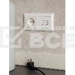 Рамка 2-местная IEK BRITE РУ-2-Бр DECOR 3D-форма белый/белый, фото2