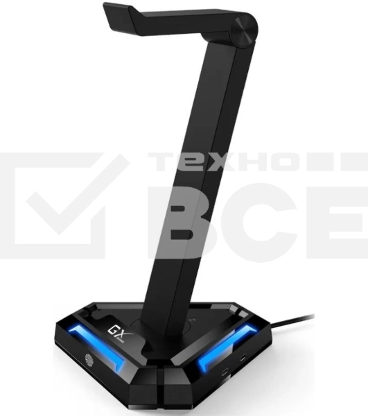 Держатель для наушников Headphone stand Genius GX-UH100, RGB, USB-A x2 / USB-C x2, USB 2.0