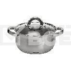 Кастрюля WEBBER BE-143/2 1,9 л, 16 см, нержавеющая сталь, с крышкой, фото 1