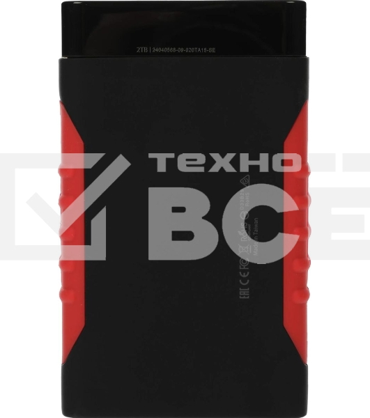 Внешний HDD 2.5' Silicon Power Armor A15, 2TB, USB 3.2 Gen 1 Type-A, 5400 rpm, черно-красный