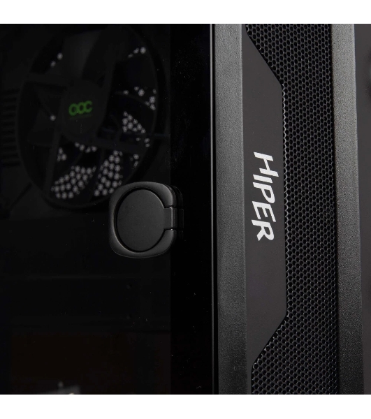 Компьютерный корпус Hiper DCB черный без БП ATX 1x120mm 1x140mm 1xUSB2.0 1xUSB3.0 audio bott PSU
