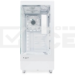 Компьютерный корпус HSPD F510, Panoramic Mid Tower, белый, TG, 0.5 SPCC, 3x120мм ARGB ATX, mATX, mITX 180/280/160мм 1x2.5', 1x3.5', 7xPCI 2xUSB-A 3.0 356x218x467мм, фото8