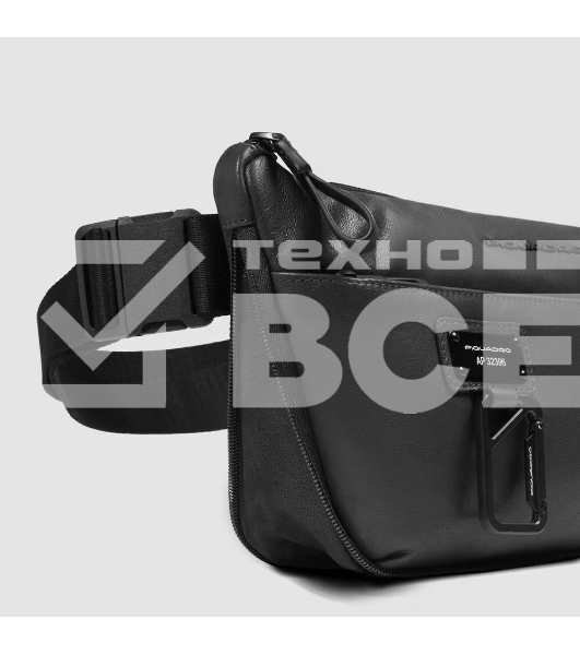 Рюкзак слинг Piquadro Harper CA6881AP/N черный кожа