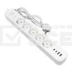 Удлинитель EKF UBA-LUX-515-TC 5х1.5 м IP20 2USB 2.4А+2type-C LUX 1.5 кв.мм, фото 1