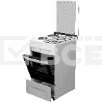 Плита комбинированная Darina 1D KM 241 337 W белый/черный, конфорок 4 шт, духовка 50 л, 50 см x 85 см x 60 см, фото2