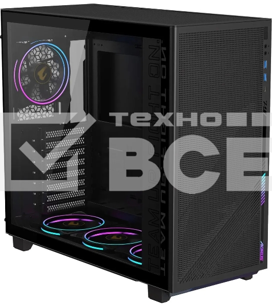 Компьютерный корпус Gigabyte GB-AC400G черный без БП ATX 2xUSB3.0 1xUSB3.1 audio bott PSU
