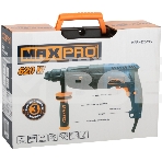 Перфоратор монтажный MAX-PRO MPRH620/24V 620 Вт, 0-1000 об/мин, 2,5 Дж, 3 режима, Д/Б/М-30/24/13, 2,8 кг, SDS-PLUS, антивибрационная ручка, резиновые вставки, рез, фото3