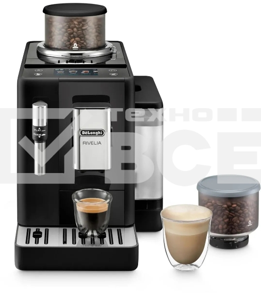Кофемашина автоматическая Delonghi EXAM440.35.B черный, исп. кофе - молотый/зерновой 1,4 л, 1450 Вт, 19 Бар
