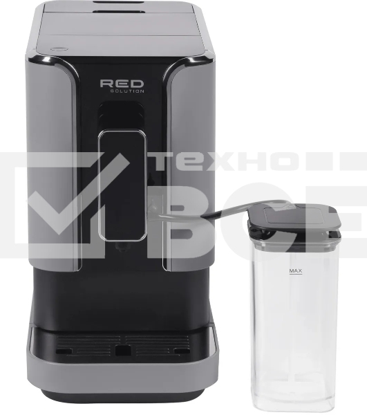 Кофемашина автоматическая Red Solution Colomba RCM-1550 серый/черный, исп. кофе - зерновой, 1.1 л, 1470 Вт, 19 Бар