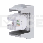 Розетка компьютерная DKC Viva 45138 RJ-45 кат.5E, 1 мод., серая, фото2