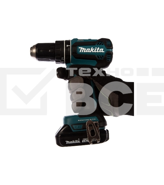 Аккумуляторная дрель-шуруповерт Makita DHP485SYE б\щет, 18В, 2х1.5 АчLi-ion, БЗП-13мм,0-500\1900об\м, 50\25Нм