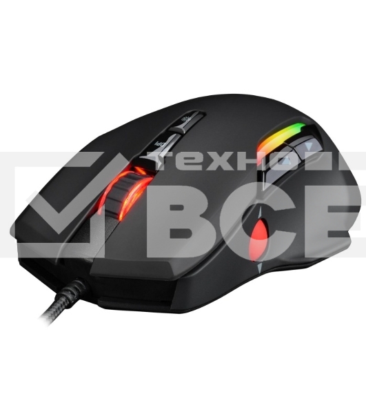 Мышь проводная Jet.A Panteon PS150 черный, 6200 dpi, USB, кнопки - 9