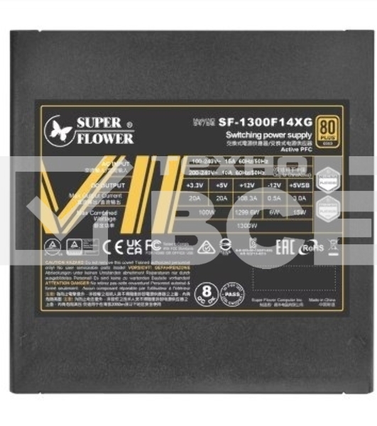 Блок питания Super Flower Leadex VII XG 1300W ATX 3.1 черный (SF-1300F14XG)