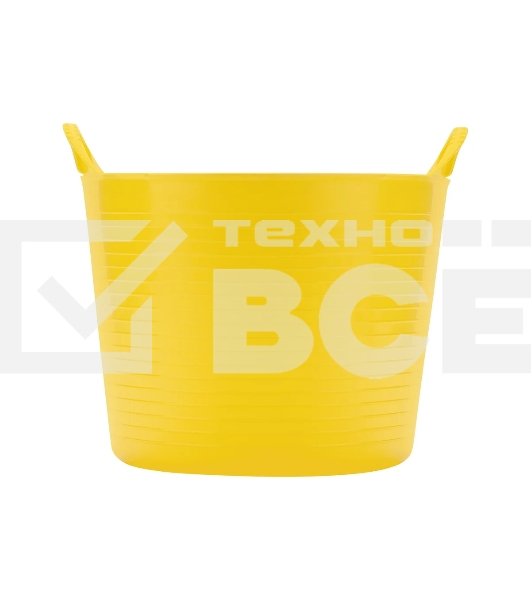 Ведро Сибртех гибкое сверхпрочное, 28 л, желтое