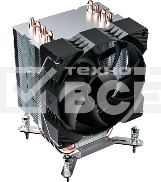 Устройство охлаждения(кулер) Digma D-CPC130-PWM1 Soc-AM5/AM4/1151/1200/1700 черный 4-pin Al+Cu 130W OEM