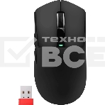 Мышь беспроводная/проводная Defender Hyperion GM-119 черный, 12000 dpi, радиоканал, Bluetooth, USB, кнопки - 6, фото 1