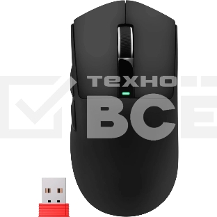 Мышь беспроводная/проводная Defender Hyperion GM-119 черный, 12000 dpi, радиоканал, Bluetooth, USB, кнопки - 6