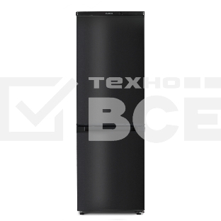 Холодильник Бирюса B418 черный двухкамерный 125/55л морозилка снизу