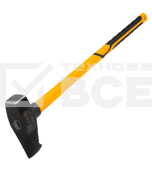 Колун-кувалда Denzel 4000 г, кованая, фибергласовая рукоятка c TPR покрытием, 880 мм