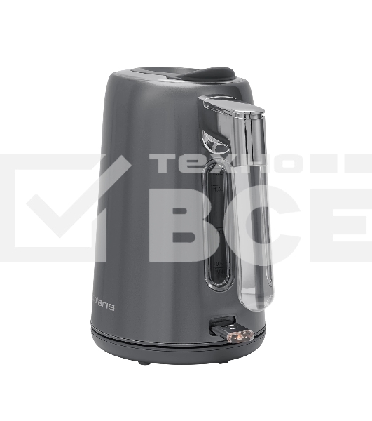 Чайник электрический Polaris PWK-1746СA серый, 1,7л, ВЕРХ. ЗАЛИВ, нерж.