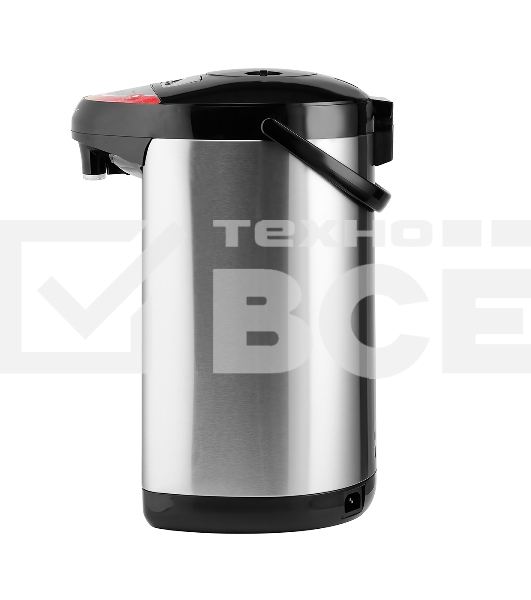 Термопот Centek CT-0082 черный, 5л, 750 Вт, 3 способа подачи воды, корпус из нержавеющей стали