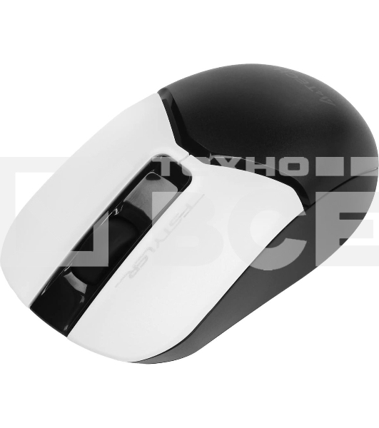 Мышь беспроводная A4Tech Fstyler FB12 белый/черный, 1200 dpi, радиоканал, Bluetooth, USB, кнопки - 3