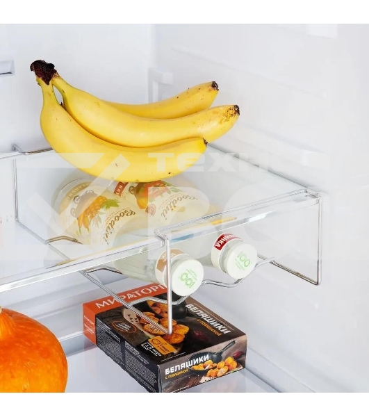 Холодильник Maunfeld MFF187NFIX10 нержавеющая сталь двухкамерный 232/98л морозилка снизу