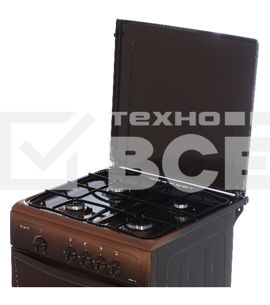 Плита газовая Gefest ПГ 1200-С7 К89 коричневый, конфорок 4 шт, духовка 63 л, 60 см x 85 см x 60 см