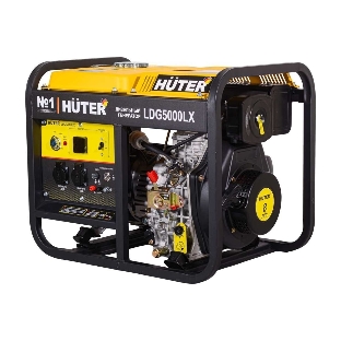 Электрогенератор дизельный Huter LDG 5000LX, 3.3 кВт, 82 дБ, 79 кг