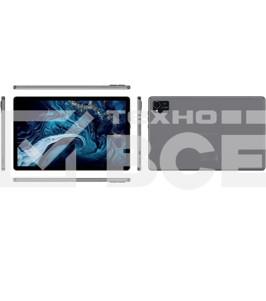 Планшет Digma Pro HIT 16 10.4', 6Гб, 128Гб, 3G, 4G, Android 13, серый